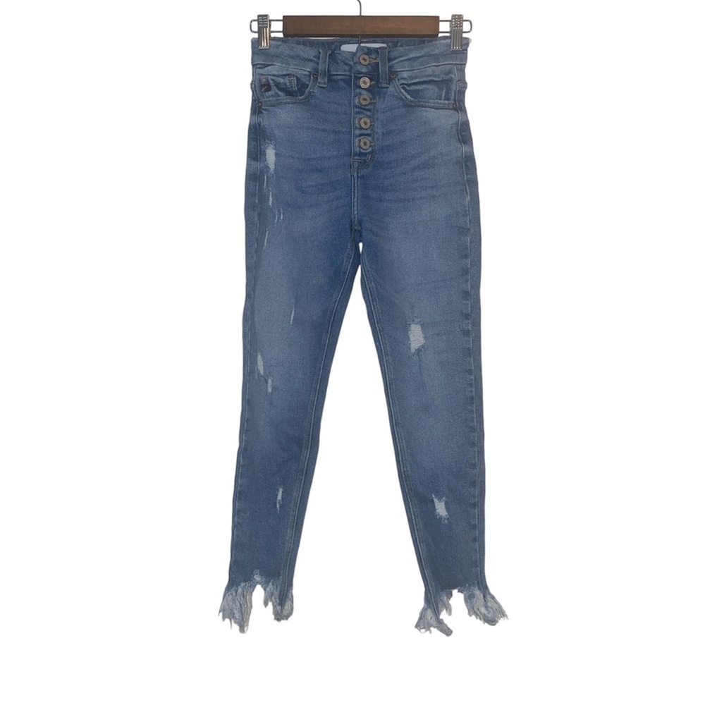 Kancan high rise button fly skinny jeans SIZE 3/25